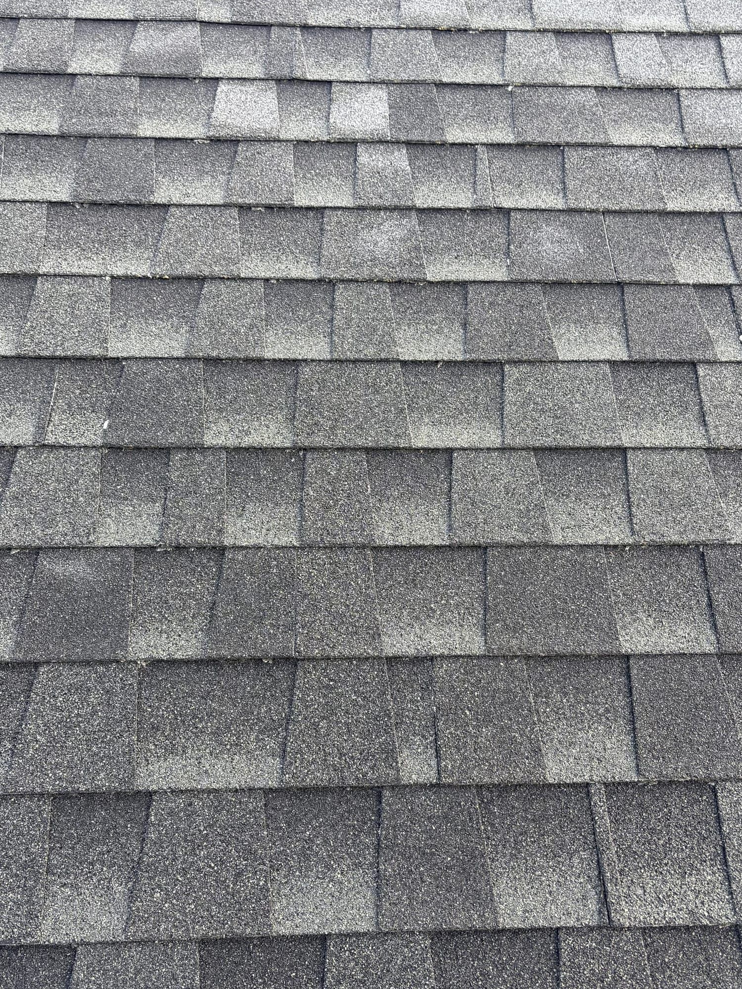 Same shingle roof moss-free after soft wash